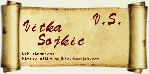 Vitka Sojkić vizit kartica